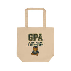Eco-Friendly Tote Bag - GPA Goals, Plans & Accessories, Reusable Shopping Bag, School Tote, Gift for Students