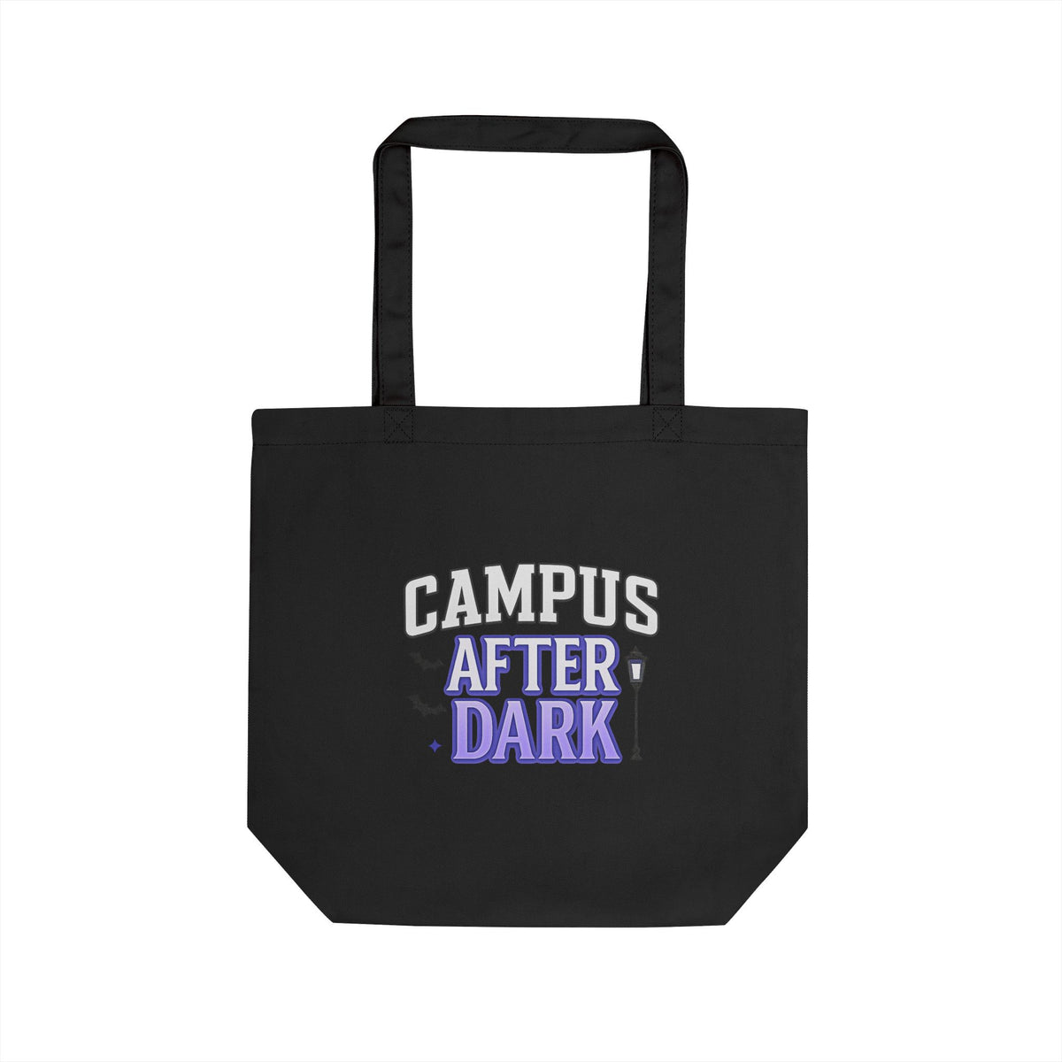 Campus After Dark Eco Tote Bag | Reusable Shopping Bag, Sustainable Gift, College Student Essential, Eco-Friendly Canvas Bag, Stylish Tote