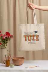 Valedictorian Eco Tote Bag - Graduation Gift, Sustainable Shopping Bag, Student Gift, College Apparel, Reusable Grocery Bag