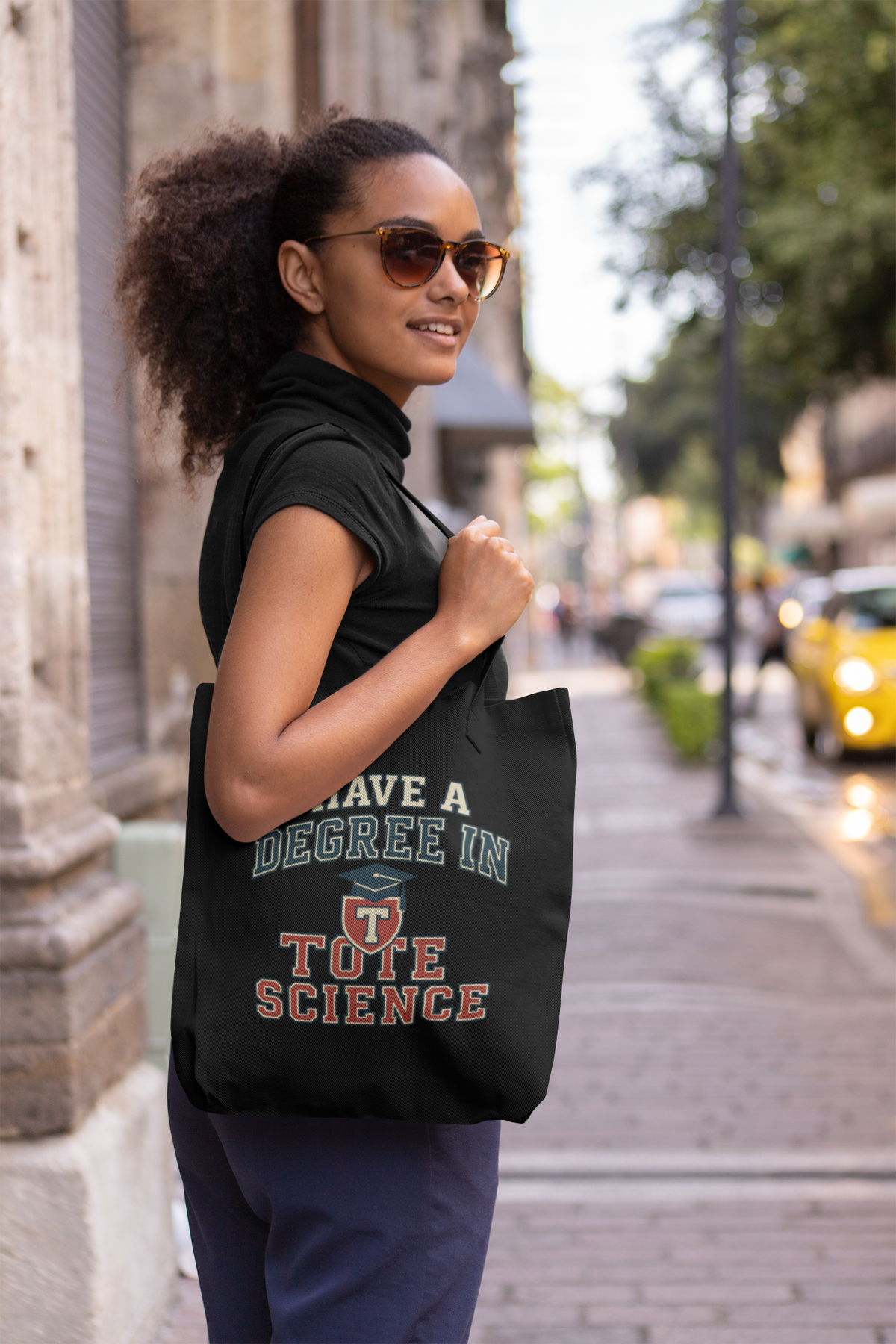 Eco Tote Bag with Fun Quote for Science Lovers, Reusable Shopping Bag, College Graduation Gift, Gift for Teachers, Eco-Friendly Tote